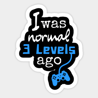 Gaming Funny Level Sticker